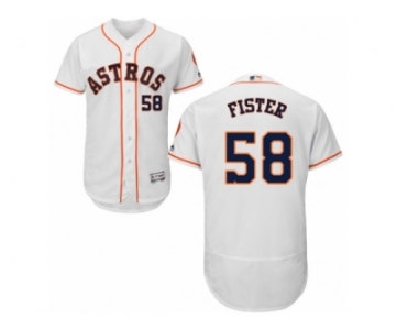 Men's Majestic Houston Astros #58 Doug Fister White Flexbase Authentic Collection MLB Jersey