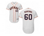 Men's Majestic Houston Astros #60 Dallas Keuchel White Flexbase Authentic Collection MLB Jersey