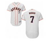 Men's Majestic Houston Astros #7 Craig Biggio White Flexbase Authentic Collection MLB Jersey