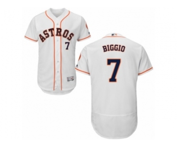 Men's Majestic Houston Astros #7 Craig Biggio White Flexbase Authentic Collection MLB Jersey