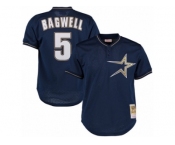 Men's Mitchell and Ness 1997 Houston Astros #5 Jeff Bagwell Replica Navy Blue Throwback MLB Jersey