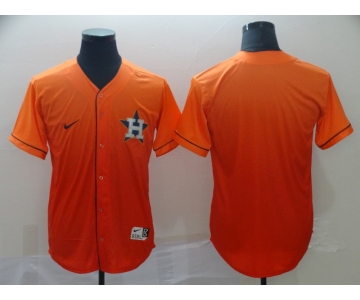 Men's Nike Houston Astros Blank Orange Drift Fashion MLB Jersey