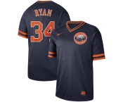 Men's Nike Majestic Houston Astros #34 Nolan Ryan Navy Blue M&N MLB Jersey