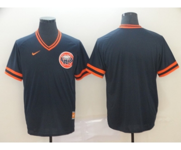 Men's Nike Majestic Houston Astros Blank Navy Blue M&N MLB Jersey