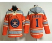 mlb jerseys Houston Astros #1 Carlos Correa Orange[pullover hooded sweatshirt]