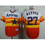 mlb jerseys houston astros #27 altuve white-orange[m&n]