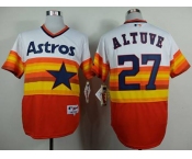 mlb jerseys houston astros #27 altuve white-orange[m&n]