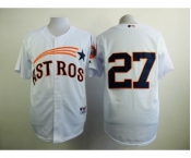 mlb jerseys houston astros #27 altuve white[2015 new]