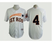 mlb jerseys houston astros #4 white