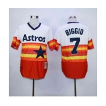 mlb jerseys houston astros #7 biggio white-orange[m&n]