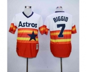 mlb jerseys houston astros #7 biggio white-orange[m&n]