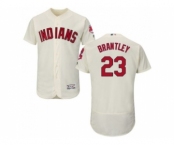 Cleveland Indians #23 Michael Brantley Cream Flexbase Authentic Collection Stitched Baseball Jersey