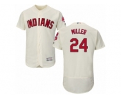 Cleveland Indians #24 Andrew Miller Cream Flexbase Authentic Collection MLB Jersey