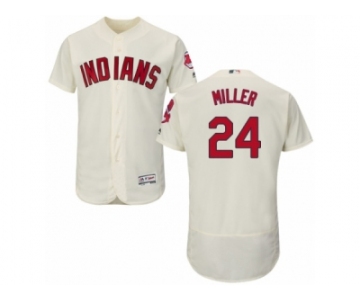 Cleveland Indians #24 Andrew Miller Cream Flexbase Authentic Collection MLB Jersey