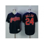 Cleveland Indians #24 Andrew Miller Navy Blue New Cool Base Stitched MLB Jersey