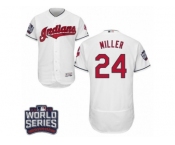 Cleveland Indians #24 Andrew Miller White 2016 World Series Bound Flexbase Authentic Collection MLB Jersey