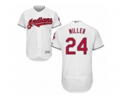 Cleveland Indians #24 Andrew Miller White Flexbase Authentic Collection MLB Jersey