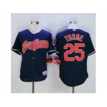 Cleveland Indians #25 Jim Thome Navy Blue Cool Base Stitched MLB Jersey