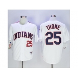 Cleveland Indians #25 Jim Thome White 1978 Turn Back The Clock Stitched MLB Jersey