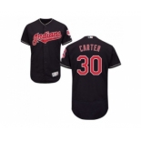 Cleveland Indians #30 Joe Carter Navy Blue Flexbase Authentic Collection Stitched Baseball Jersey