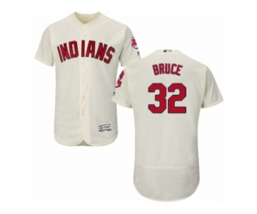 Cleveland Indians #32 Jay Bruce Cream Flexbase Authentic Collection MLB Jersey