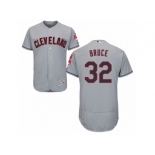 Cleveland Indians #32 Jay Bruce Grey Flexbase Authentic Collection MLB Jersey