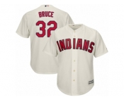 Cleveland Indians #32 Jay Bruce Replica Cream Alternate 2 Cool Base MLB Jersey