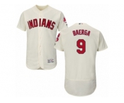 Cleveland Indians #9 Carlos Baerga Cream Flexbase Authentic Collection MLB Jersey