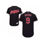 Cleveland Indians #9 Carlos Baerga Navy Blue Flexbase Authentic Collection MLB Jersey