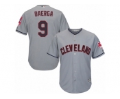 Cleveland Indians #9 Carlos Baerga Replica Grey Road Cool Base MLB Jersey