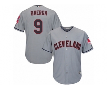 Cleveland Indians #9 Carlos Baerga Replica Grey Road Cool Base MLB Jersey