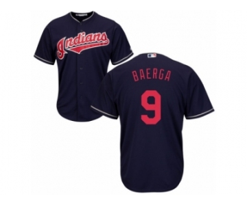 Cleveland Indians #9 Carlos Baerga Replica Navy Blue Alternate 1 Cool Base MLB Jersey