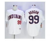 Cleveland Indians #99 Ricky Vaughn White 1978 Turn Back The Clock Stitched MLB Jersey