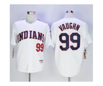 Cleveland Indians #99 Ricky Vaughn White 1978 Turn Back The Clock Stitched MLB Jersey