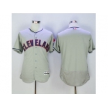 Cleveland Indians Blank Grey Flexbase Authentic Collection Stitched Baseball Jersey