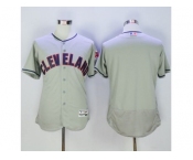 Cleveland Indians Blank Grey Flexbase Authentic Collection Stitched Baseball Jersey