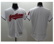 Cleveland Indians Blank White Flexbase Authentic Collection Stitched Baseball Jersey