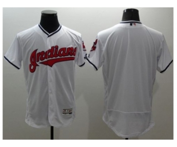 Cleveland Indians Blank White Flexbase Authentic Collection Stitched Baseball Jersey