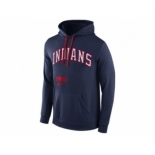 Cleveland Indians Nike Cooperstown Performance Pullover Navy Blue MLB Hoodie