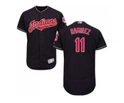 Men Cleveland Indians #11 Jose Ramirez Navy Blue Flexbase Authentic Collection Stitched MLB Jersey