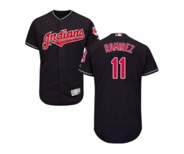 Men Cleveland Indians #11 Jose Ramirez Navy Blue Flexbase Authentic Collection Stitched MLB Jersey