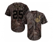 Men Cleveland Indians #25 Jim Thome Camo Realtree Collection Cool Base Stitched MLB Jersey