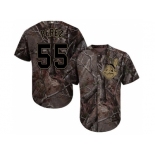 Men Cleveland Indians #55 Roberto Perez Camo Realtree Collection Cool Base Stitched MLB Jersey