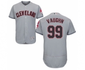 Men Cleveland Indians #99 Ricky Vaughn Majestic Grey Flexbase Authentic Collection Player Jersey