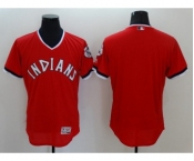 Men Cleveland Indians Blank Majestic Red Flexbase Authentic Collection Cooperstown Jersey