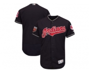 Men Cleveland Indians Customized Majestic Navy 2018 Spring Training Flex Base Team Jersey