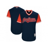 Men's 2017 Little League World Series Cleveland Indians Navy Jersey