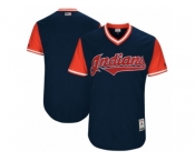 Men's 2017 Little League World Series Cleveland Indians Navy Jersey