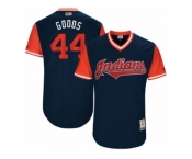 Men's 2017 Little League World Series Indians #44 Nick Goody Goods Navy Jersey