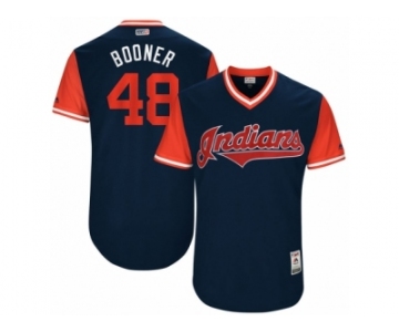 Men's 2017 Little League World Series Indians Boone Logan #48 Booner Navy Jersey